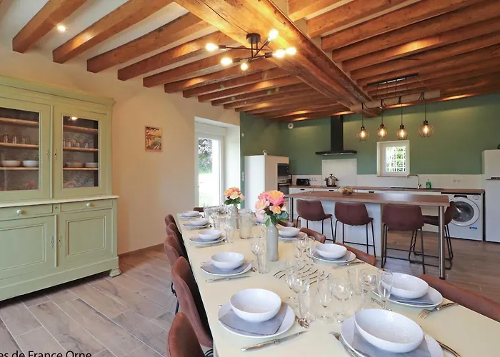 Manoir Percheron Independant Avec Jardin Et Babyfoot - Fr-1-497-243 Nyaraló